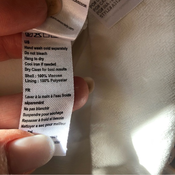 Amuse Society wide leg lined flowing boho pants front tie elastic waist size S - Picture 10 of 11